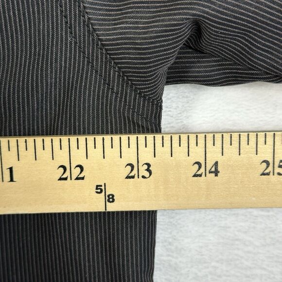 Michael Brandon Shirt Men’s Large Short Sleeve Button Down Black‎ Stripped Shirt - Picture 8 of 12